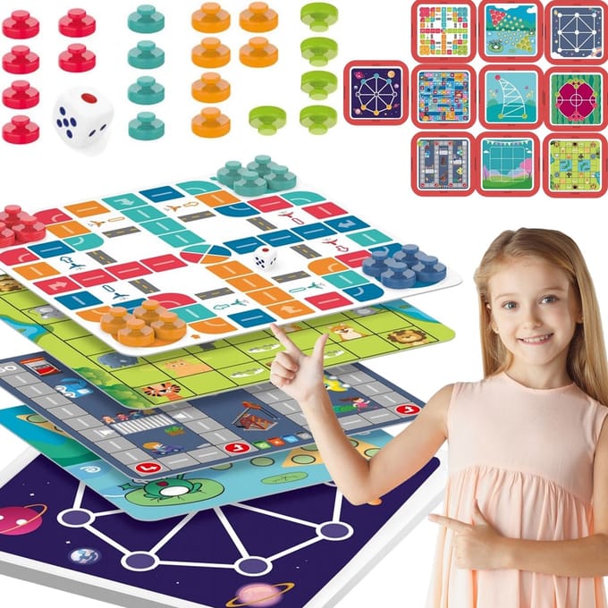 Woopie 10-in-1 logische bordspelset - UNI