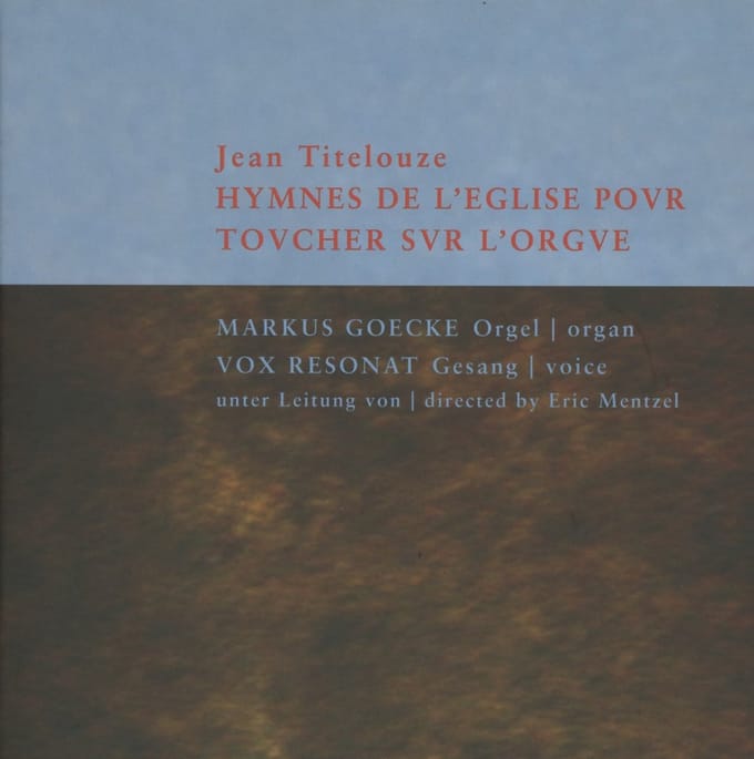 Vox Resonat & Markus Goecke - Hymnes De L'eglise (CD)