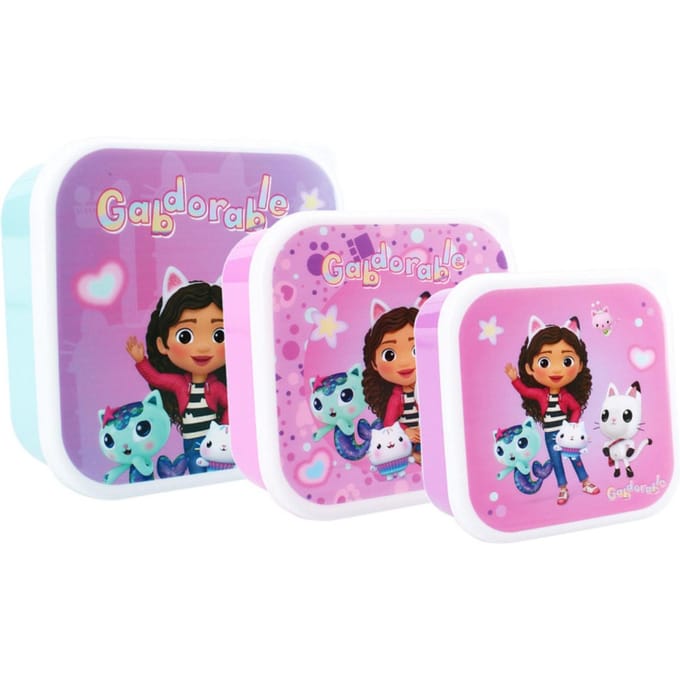 Vadobag Gabby's Dollhouse Snackbox en Fruitdoos - 3in1