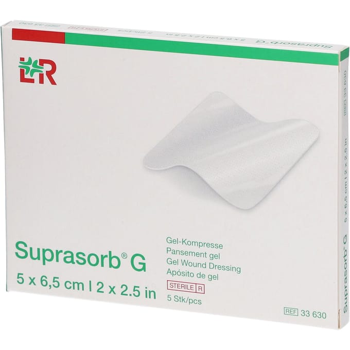 Suprasorb Gelkompres 5 x 6,5 cm Compressen