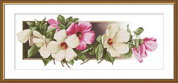 Borduurpakket Hibiscus