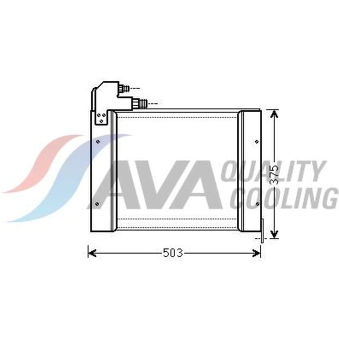 Condensator, airconditioning HIGHWAY AUTOMOTIVE NH5005