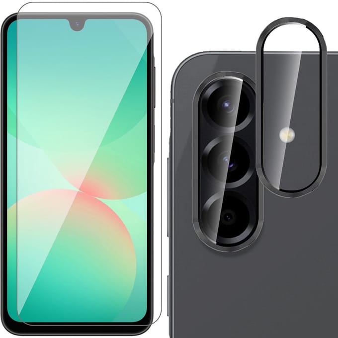 Screenprotector & Camera Protector geschikt voor Samsung Galaxy A17 5G / A26 - Glas
