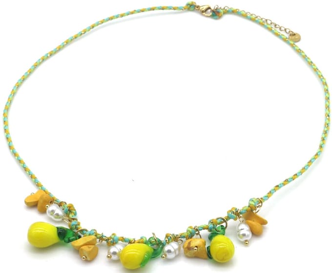 RVS Ketting met bedels – Fruit - 40-45cm – Tijdloos Cadeau voor Dames