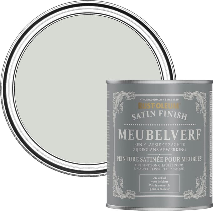 Rust-Oleum Grijs Meubelverf Zijdeglans - Wintergrijs 750ml
