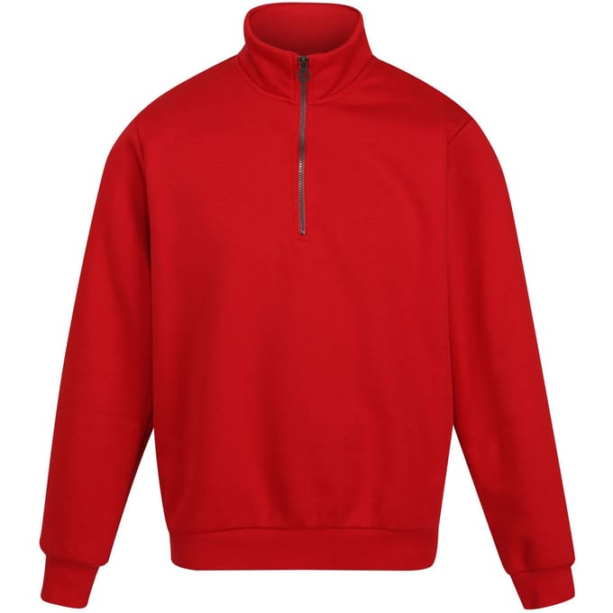 Regatta Heren Pro Quarter Zip Sweatshirt (Klassiek rood)
