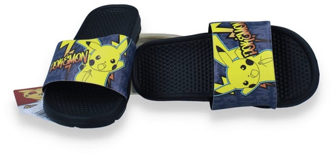 Pokemon Jongens Badslipper | Zwart | Maat: 25