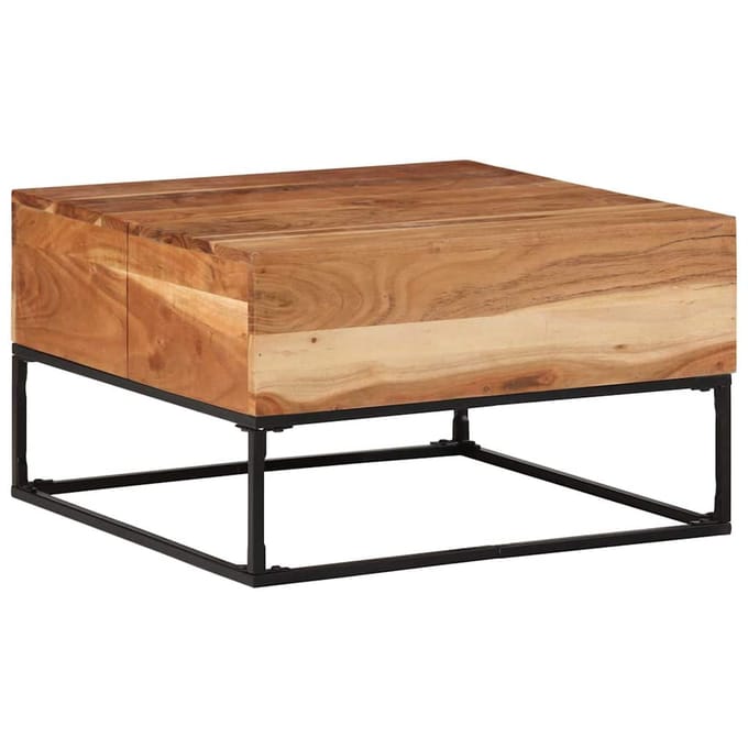 vidaXL - Salontafel - 68x68x41 - cm - massief - acaciahout