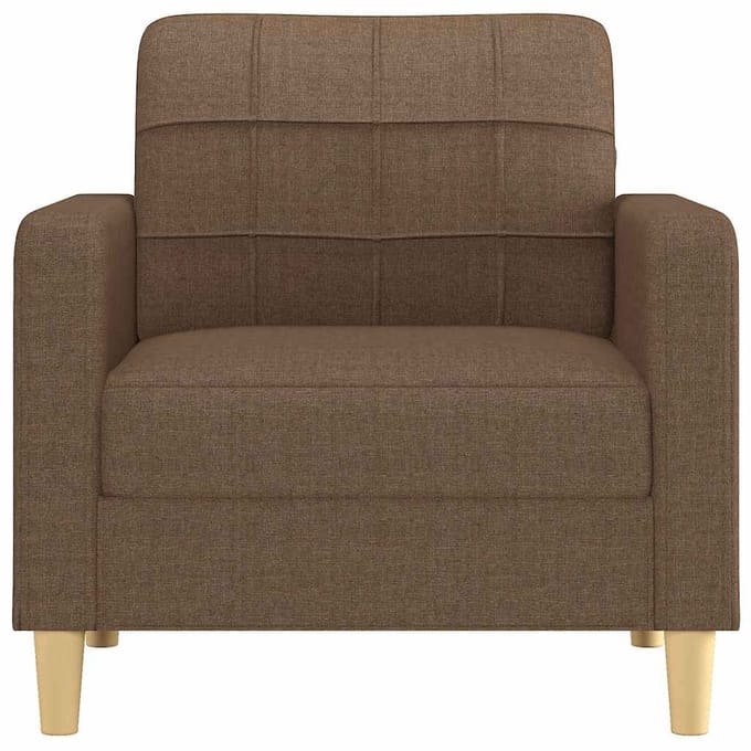 vidaXL - Fauteuil - 60 - cm - stof - bruin
