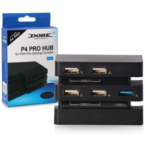 DOBE Fomis Electronics DOBE PS4 Pro USB Hub-Zwart (PlayStation 4) Gebruikt