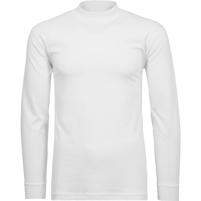 Ragman Long Sleeve Turtle T-Shirt Single Jersey Quality Wit / male