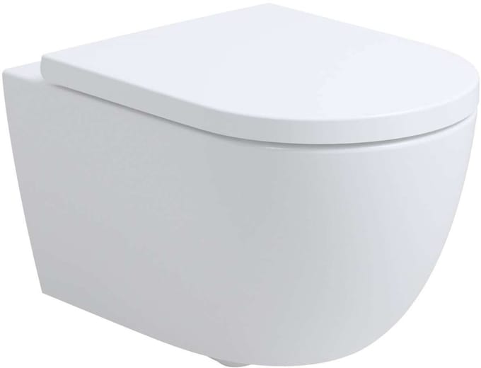 kielle Oudee - Hangend toilet met SoftClose wc zitting, Rimless Vortex+, wit 30102005