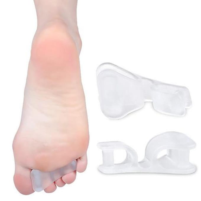 1 Paar Teenspreiders Spreider Rechtzetter Duim Teenspreiders Bunion Corrector wit