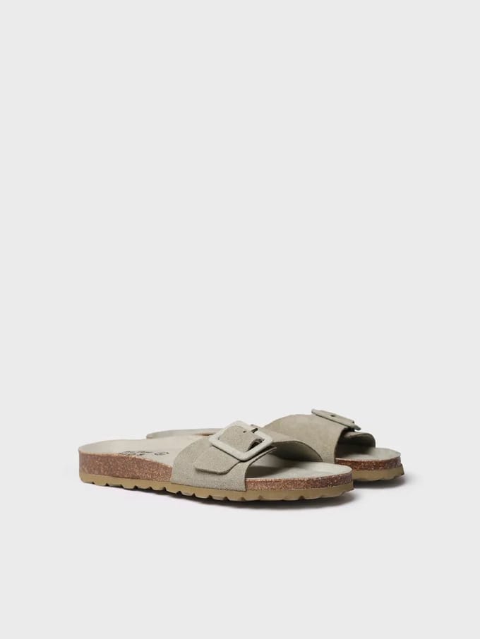 Dames BIO sandaal met gesp en kurken zool | GLIDE-QT