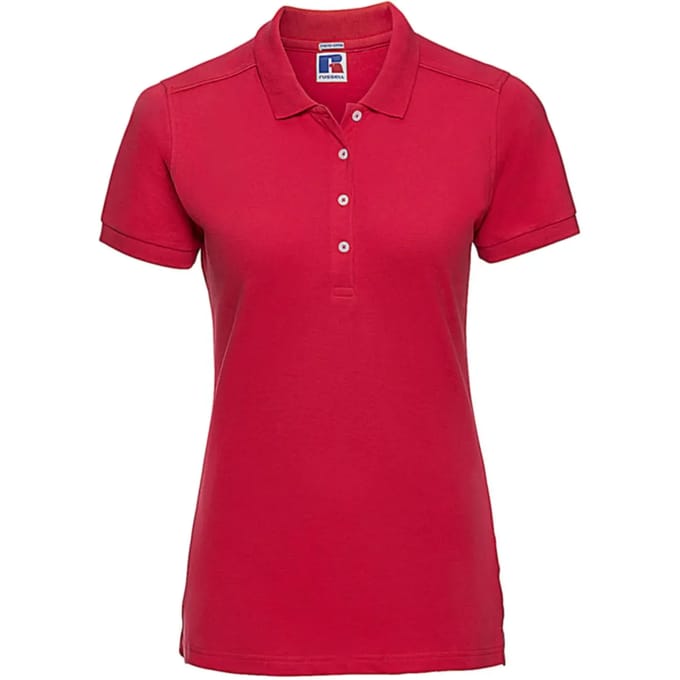 Damespolo Russell Athletic Fitted Stretch