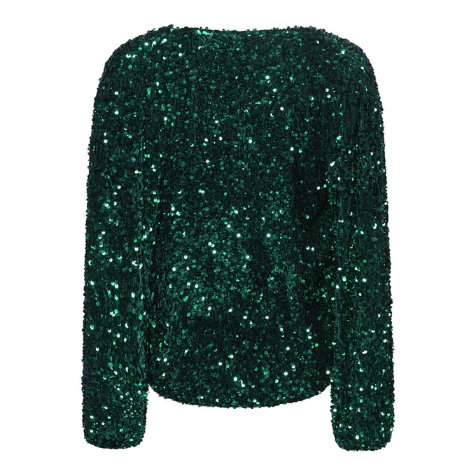 Teagan wikkelblouse in groen