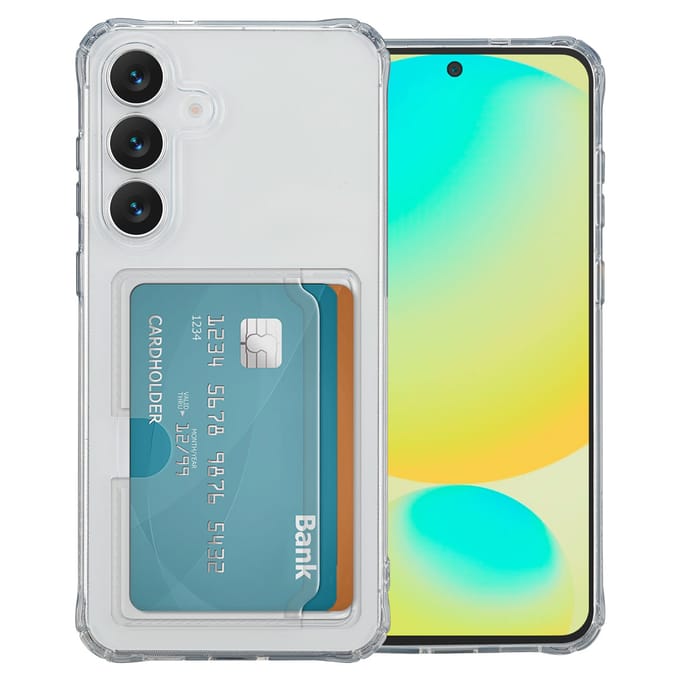 imoshion Softcase Backcover met pasjeshouder voor de Samsung Galaxy S25 FE - Transparant