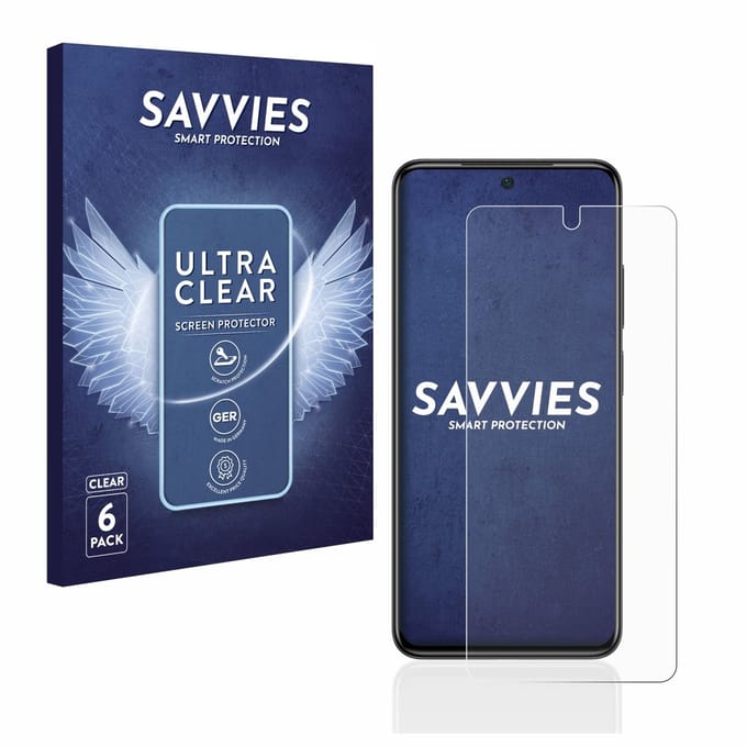 Savvies - Screenprotector voor Xiaomi Poco M4 Pro - Folie Beschermfolie transparant 6 Stuks