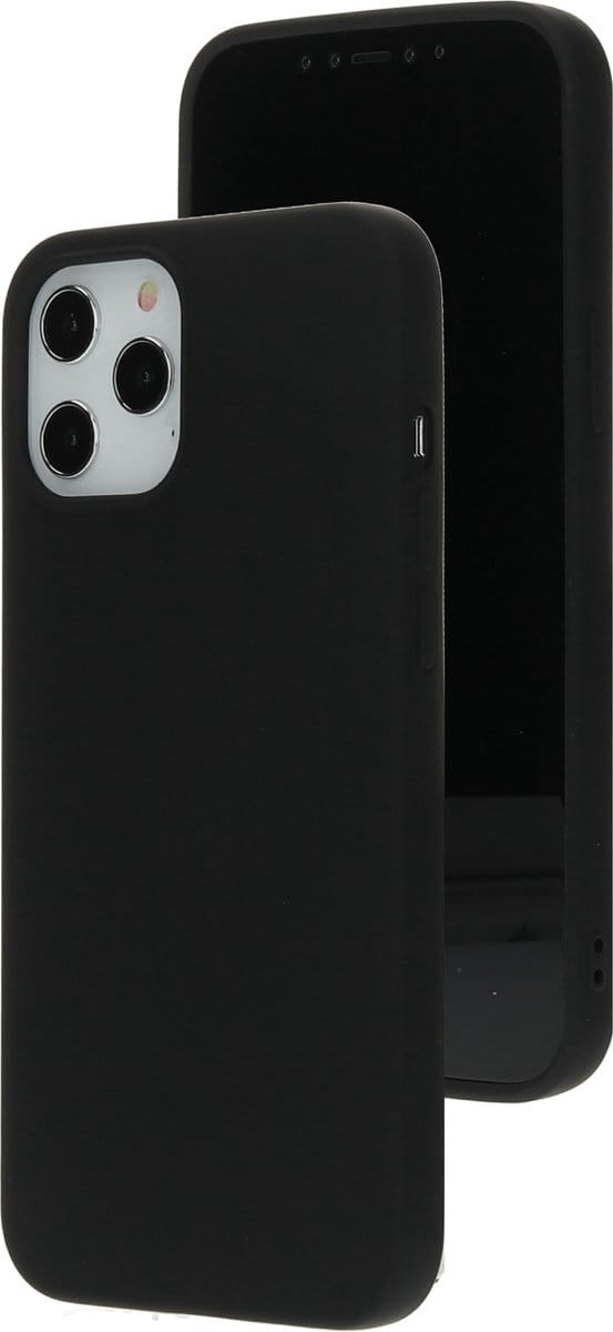 Mobiparts hoesje geschikt voor de Apple iPhone 12 Pro Max - Siliconen - Zwart