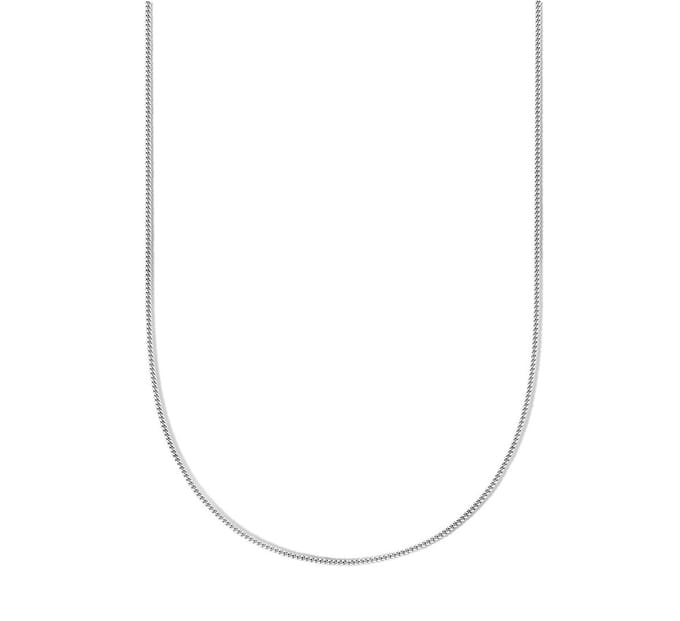 Zilver Gerhodineerde Collier gourmet 1 1333554 38 cm