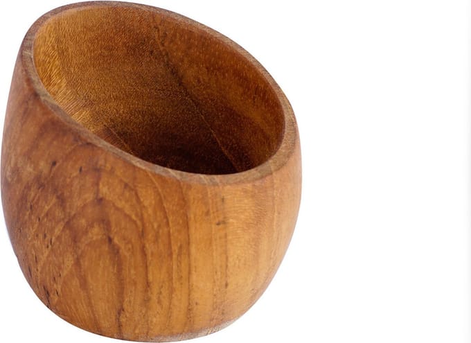 Rico & Plato Nederland - Houten Eierdop 'Ray' - Teakhout- 2 stuks