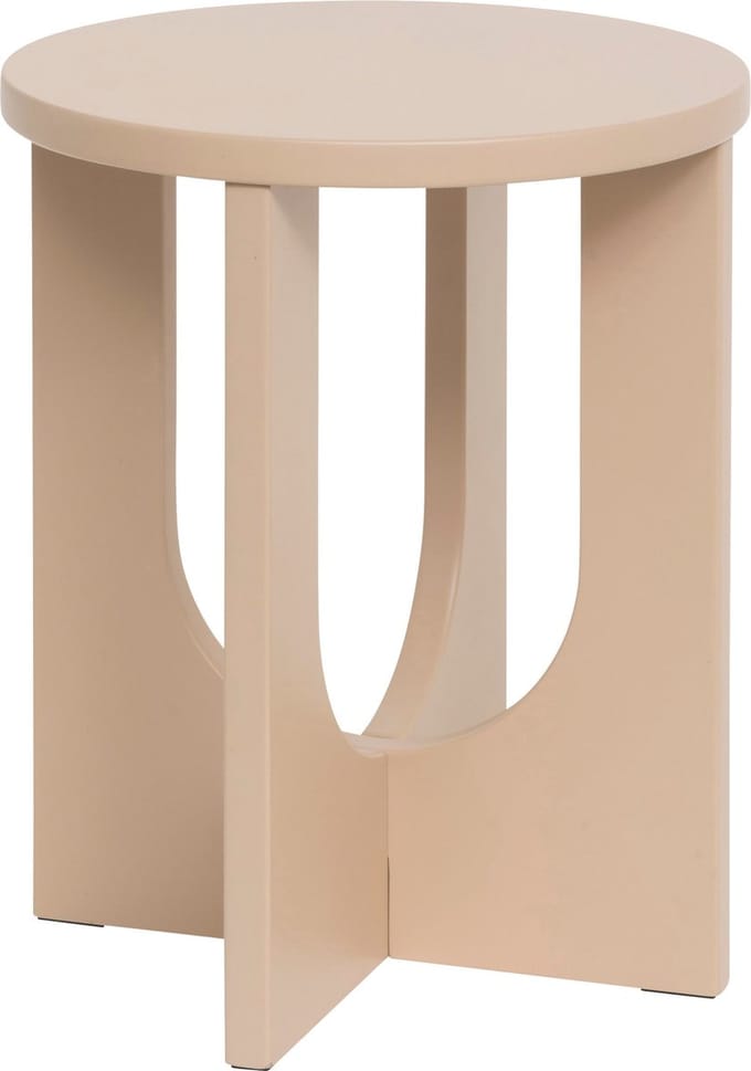 Atmosphera Bijzettafel Bloom - Ø40xH51cm - Hazelnoot