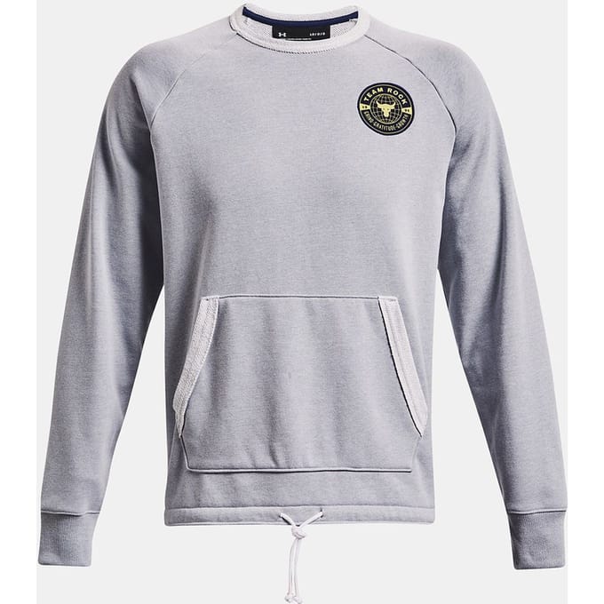 Under Armour Project Rock Heren Grijs Zwaargewicht Terry Sweater