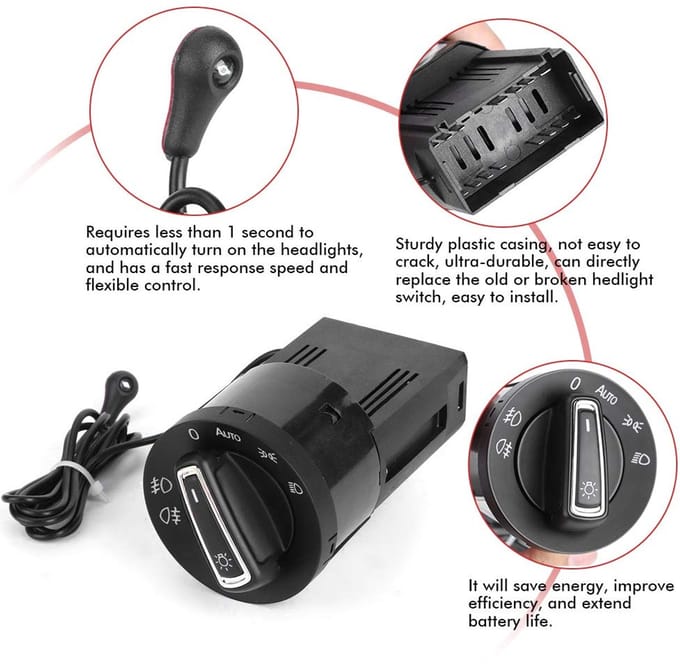 Automatische Koplamp Schakelaar met Lichtsensor Module voor Diverse Auto's