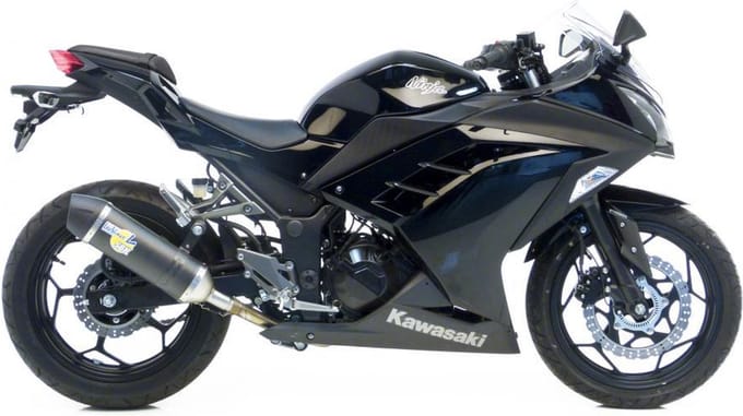 Uitlaatdemper carbon Leovince voor motor Kawasaki Ninja 250 R 2013-2016