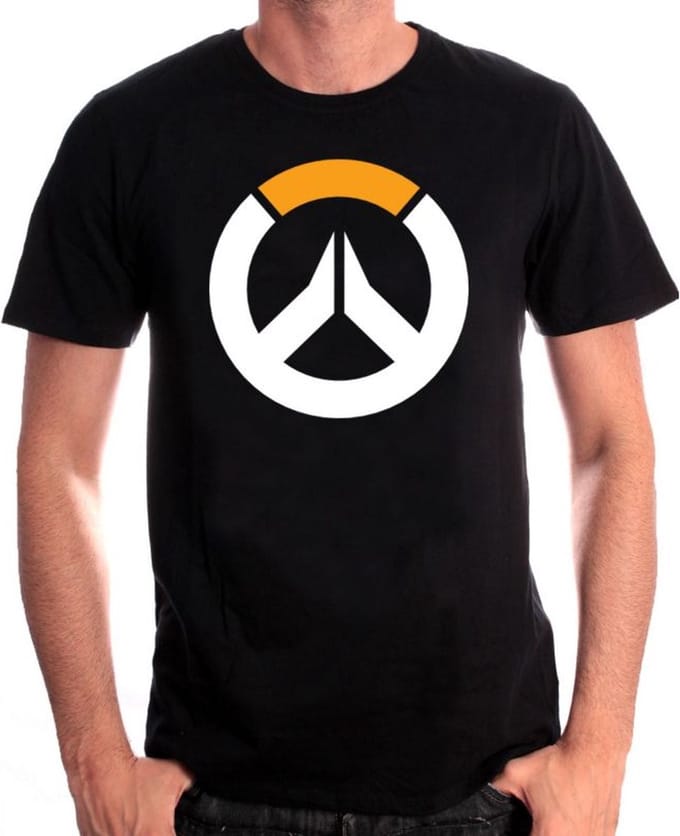 Overwatch - Icon Black T-Shirt - XL