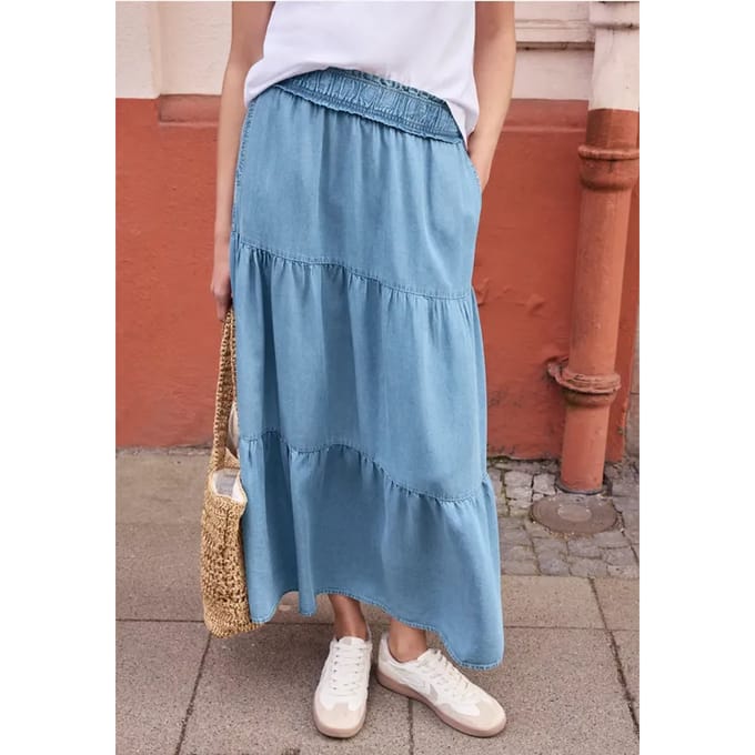 Maxirok met paperbag tailleband