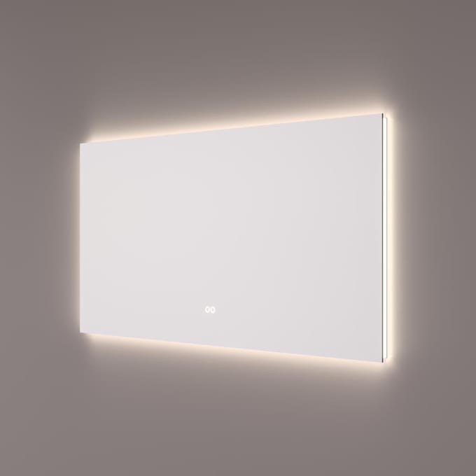 HIPP Design spiegel met Indirecte LED Rondom 90 x 70 x 3 cm - Touch Dimmer - Spiegelverwarming - Kleurenwissel