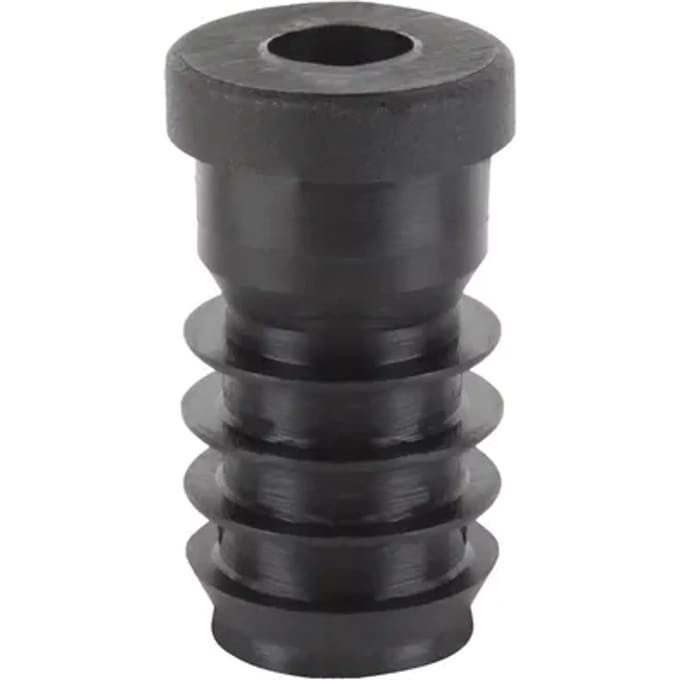 Alberts Schroefdraaddop Voor Vierkante Buis 20x20mm D25 M9 Zwart 4st.