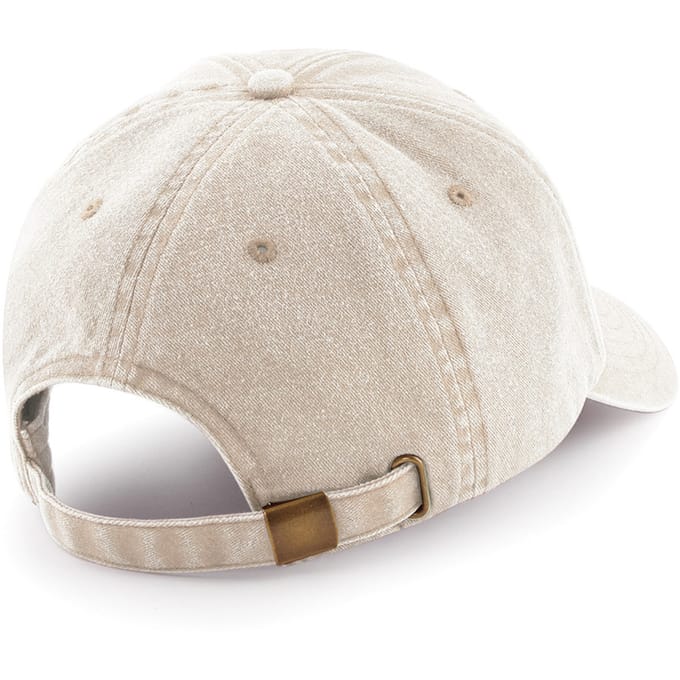 Beechfield Unisex Laag Profiel Vintage Denim-Look Cap (Vintage steen)