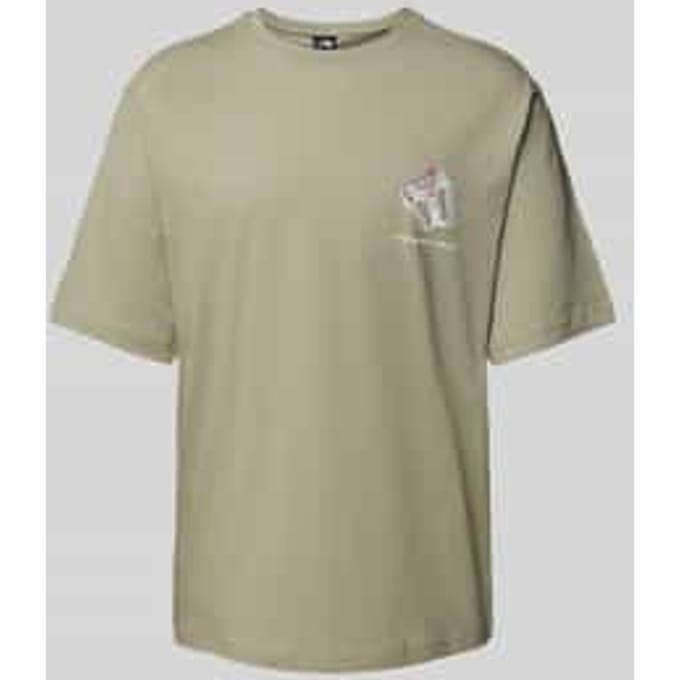 T-shirt met labelprint