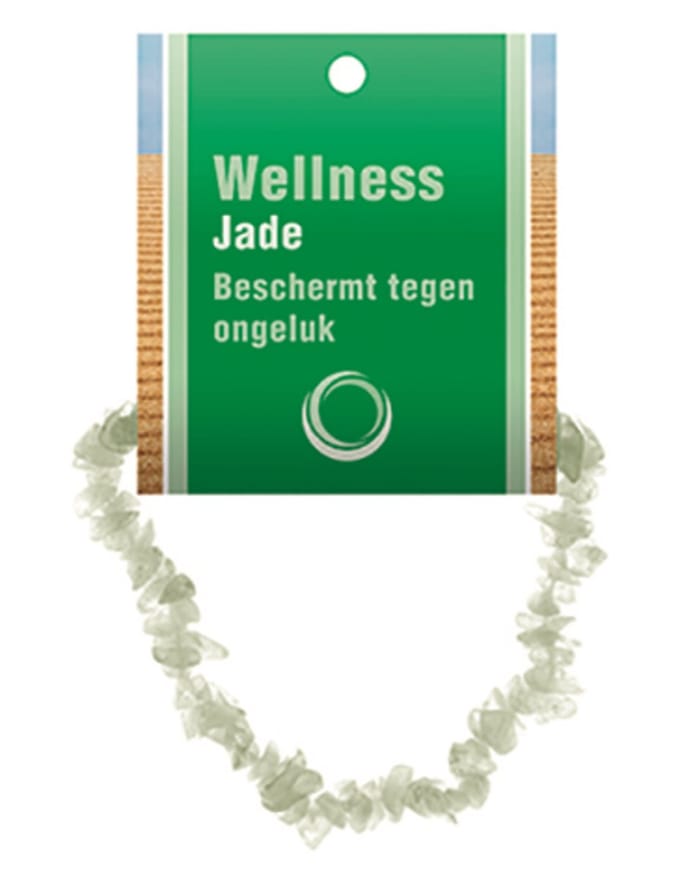 Jade Serpentijn splitarmband + kaart