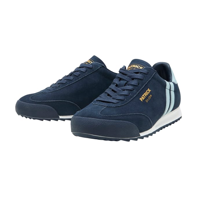 Patrick Mens Dijon Suède Hardloopschoenen (Marineblauw/Lichtblauw)