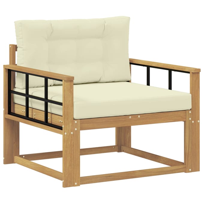 vidaXL - Buiten - Midden - Sofa - Polyester - Wit