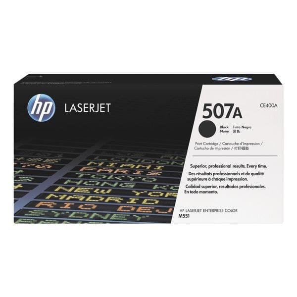 HP CE400A nr. 507A toner cartridge zwart (origineel)