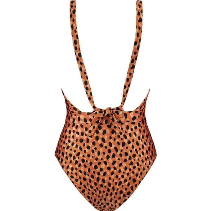 Beachlife - Maat 38 - Leopard Spots V-hals badpak - dames