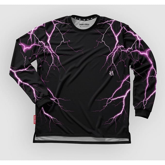 Loose Riders Electric Long Sleeve Jersey roze