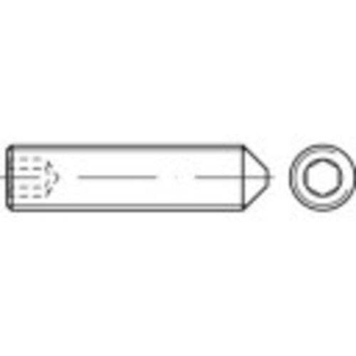 Toolcraft - Draadpennen DIN 914 - 10 mm - Galvanisch staal M8 - 200 stuks