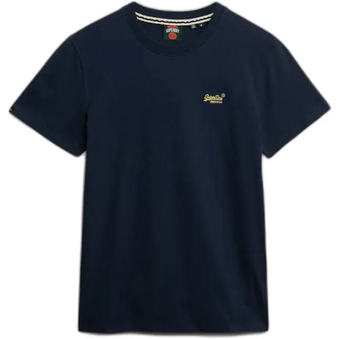 Superdry Essentieel EMB-T-Shirt Met Logo, Blauw