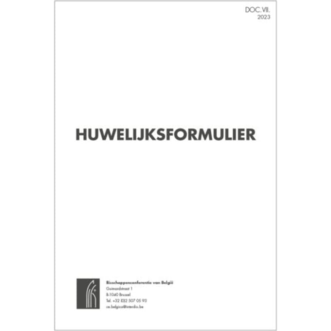 Huwelijksformulier - 25 Ex.