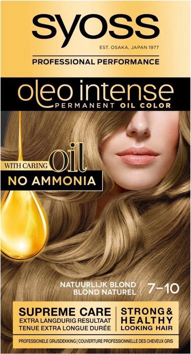 Syoss Oleo Intense - Haarverf - 7-10 - Natuurlijk Blond - 115ml x 12