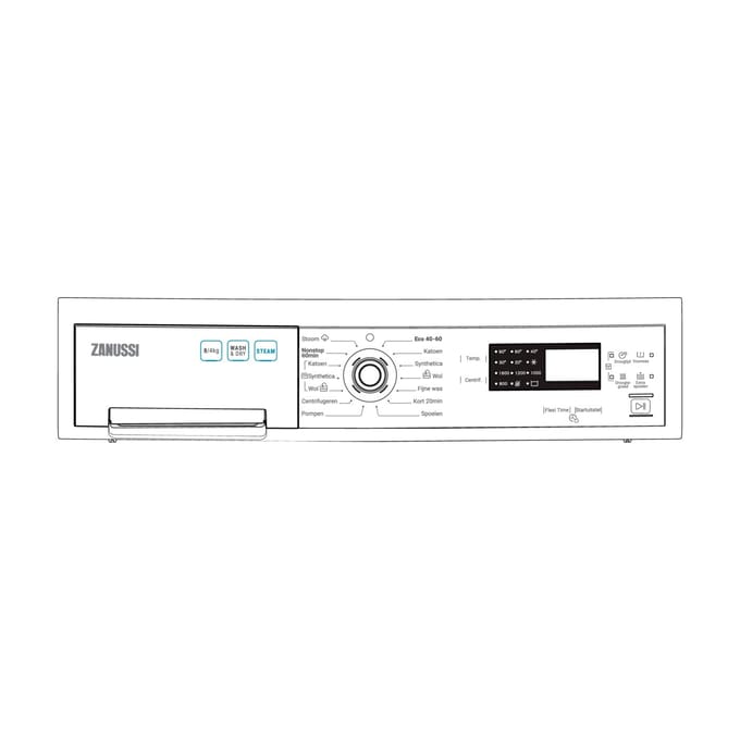 AEG controlepaneel, wit, Zanussi 140206509022