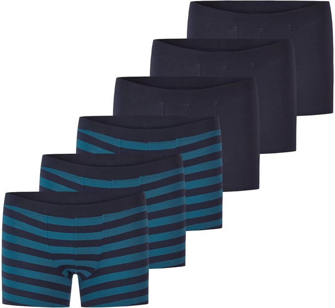 Schiesser Jongens shorts / pants 6 pack Teens Boys 95/5 Organic Cotton