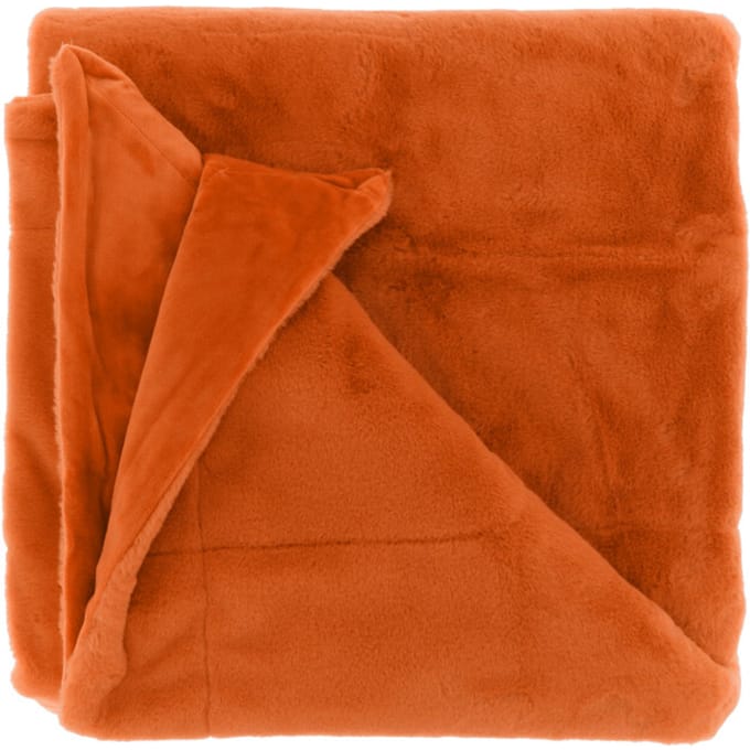Unique Living - Plaid Klaas 150x200cm - Orange Flame