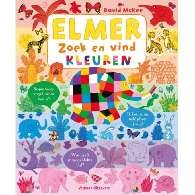 Elmer Zoek En Vind - Kleuren - David McKee
