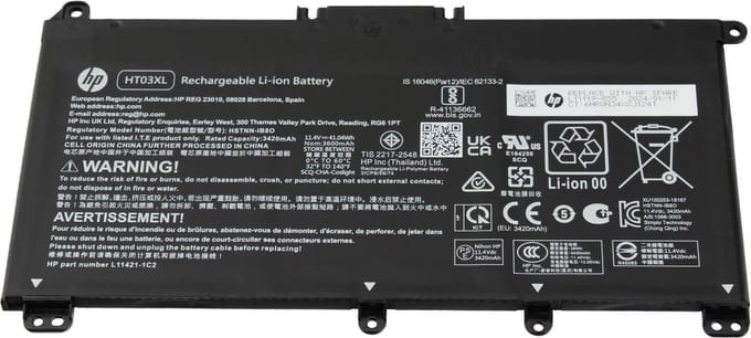 HP HT03 Batterij - 41,04Wh - HT03XL